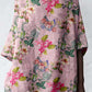 Women's Elegant Floral Pattern Cotton and Linen Top