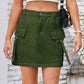 Women's Distressed Denim Work Skirt