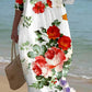 Women's Short Sleeve Floral Pattern Resort Dress