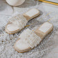 Women's Straw Flat Beach Shoes