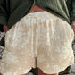 Women's Summer Elegant SimpleFloral Linen Strappy Shorts