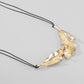 Women's Metallic Feather Necklace