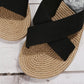 Women's Straw Flat Slippers