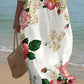 Women's Short Sleeve Floral Pattern Resort Dress