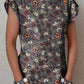 Women's Elegant Vintage Floral Pattern Cotton Dress With Pockets