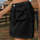 Women's Elastic Waist Denim Skirt