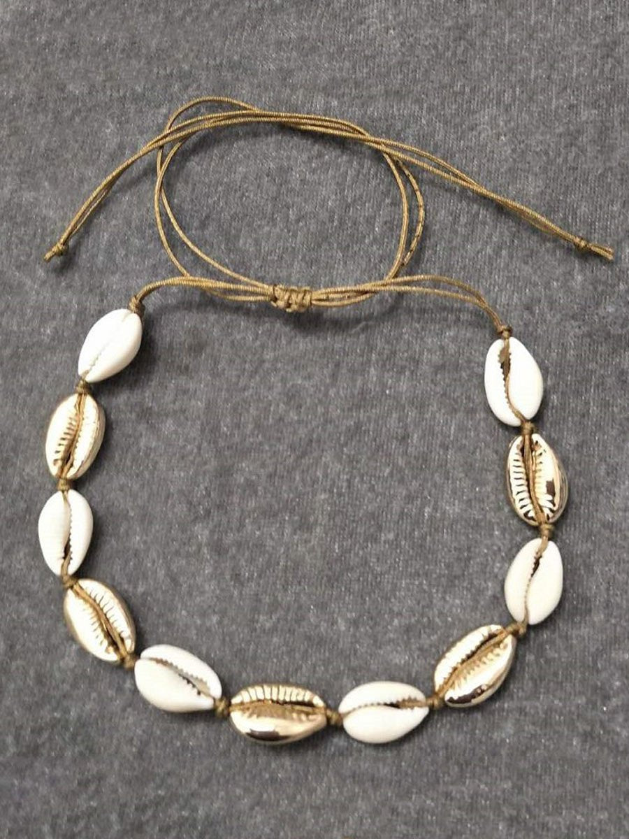 Classic Bohemian Shell and Alloy Necklace Set