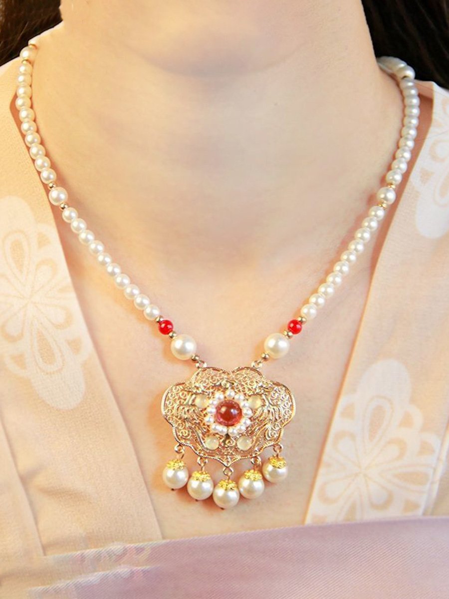 Retro Ethnic Style Ruyi Lock Necklace