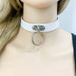 European and American little devil style Harajuku punk hoop round choker necklace