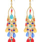 Women's Bohemian Water Drop Long Tassel Earrings