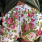 Women's Summer Elegant Simple Rose Floral Linen Strappy Shorts