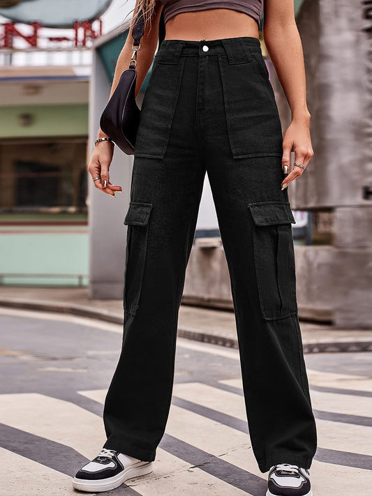 Women's Loose Multi-Pocket Overalls