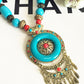 Bohemian Ethnic Style Long Sweater Chain With Floral Bells