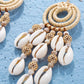 Women's Bohemian Shell Beaded Rattan Earrings