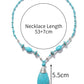 Retro Turquoise Jewelry Bohemian Ethnic Style Turquoise Necklace For Women