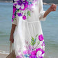 Women's Floral Print Resort Dress