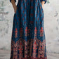 Women's Retro Ethnic Style Printed Casual Cotton Dress