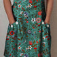 Women's Floral Art Casual Cotton Dress