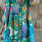 Women's Underwater World Pattern Resort Style Cotton and Linen Dress