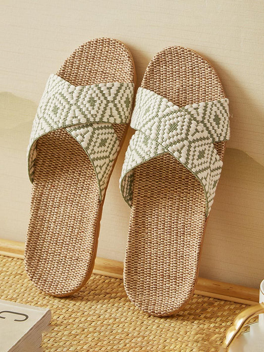 Women's Bohemian Handmade Linen Slippers