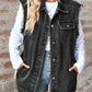 Women's Distressed Loose Denim Waistcoat