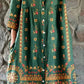 Women's Boho Geometric Elegant Floral Shirt Style Cotton and Linen Dress