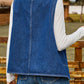 Women's Love Button Denim Vest