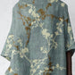 Women's Elegant Vintage Floral Pattern Cotton and Linen Top