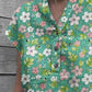 Women's Floral Art Casual Cotton Shirt Top