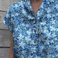 Women's Floral Art Casual Cotton Shirt Top