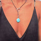 Bohemian Hollow Flower Clavicle Chain European And American Turquoise Leather Rope Y-shaped Collar