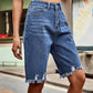 Women's Fashion Raw Edge Tassel Jeans