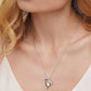 Fashionable Heart Stainless Steel Clavicle Chain Heart Shape Necklace