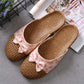 Women's Linen Home Non-Slip Thick Soled Slippers