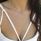 Hot Girl Style Dopamine Colored Irregular Stone Collarbone Necklace