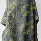 Women's Elegant Floral Pattern Cotton and Linen Top