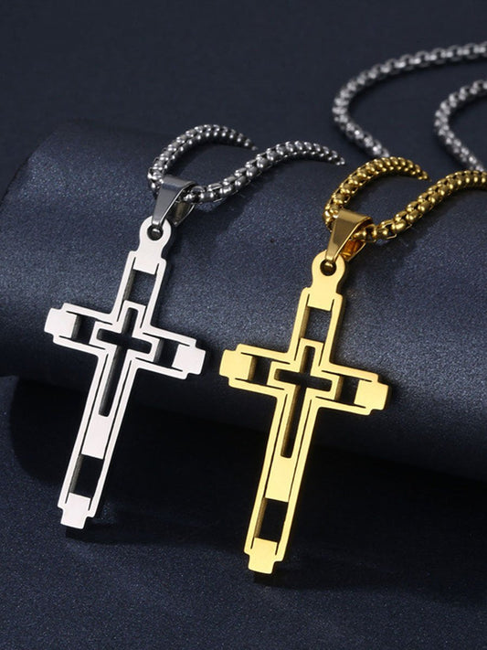 European And American High-end Cross Necklace