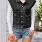 Women's Retro Denim Slim Washed Vest